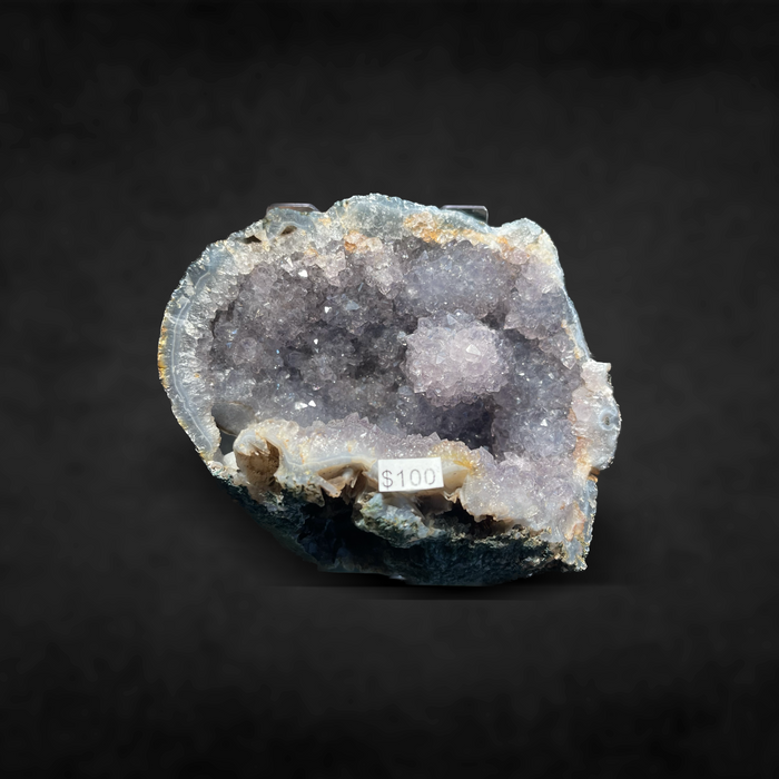 AMETHYST STALACTITE IN GEODE