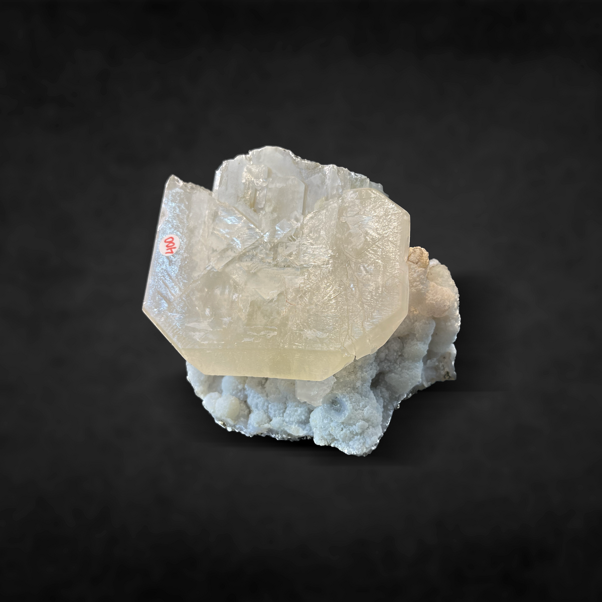 BARYTE ON BLUE CHALCEDONY